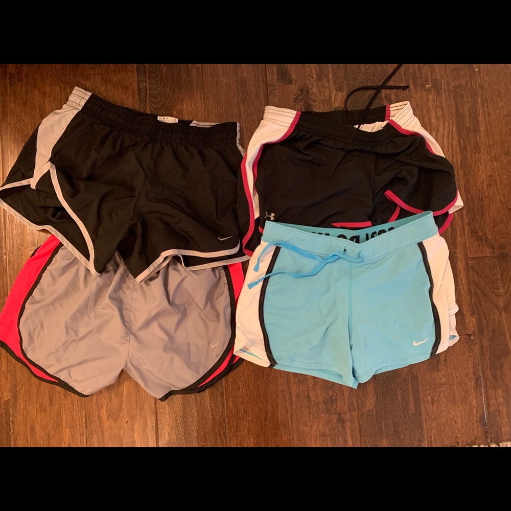 3 Nike 1 underarmour shorts